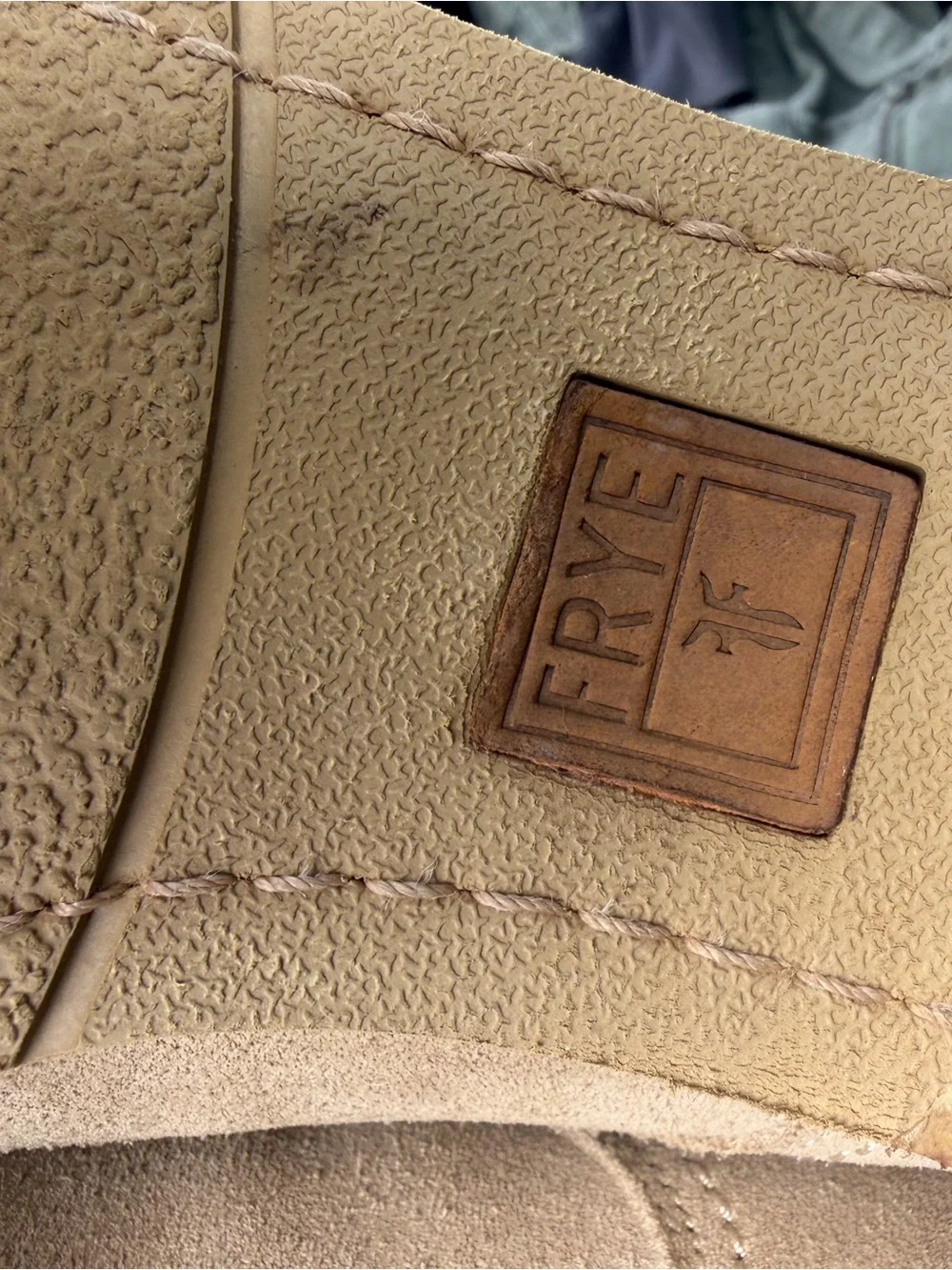 Women’s Frye Oxford Beige Lace up Casual Suede Shoes Size 6